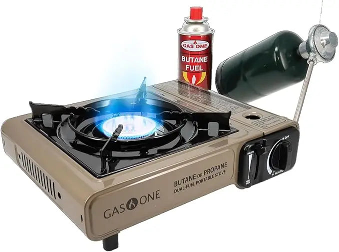 š„ Dual Fuel Camp Stove ā Propane/Butane Compatible š With Carrying Case ⢠Reliable Heat Anywhere