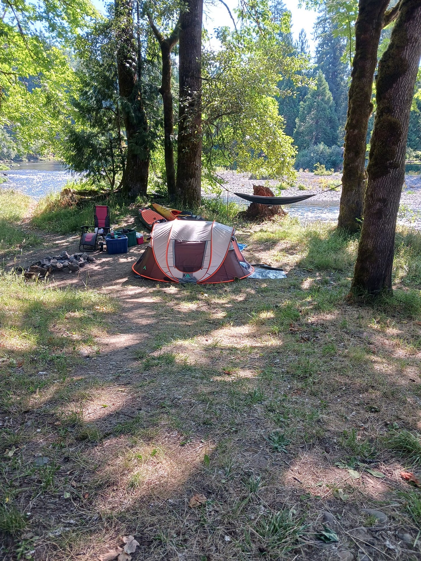 A bundle built for two, romantic EZ up campsite. No Campground...no problem!
