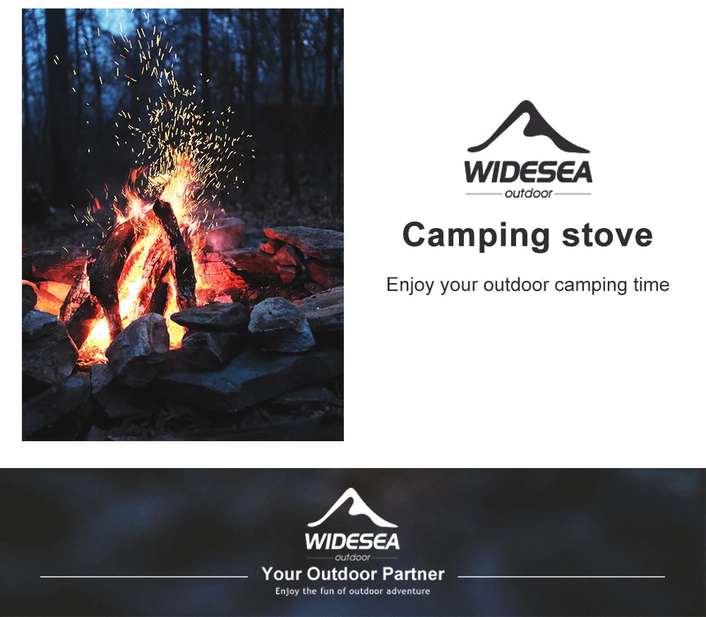 🔥 Widesea Windproof Gas Burner 💨 Rugged Flame Power for Camps, Treks & Survival