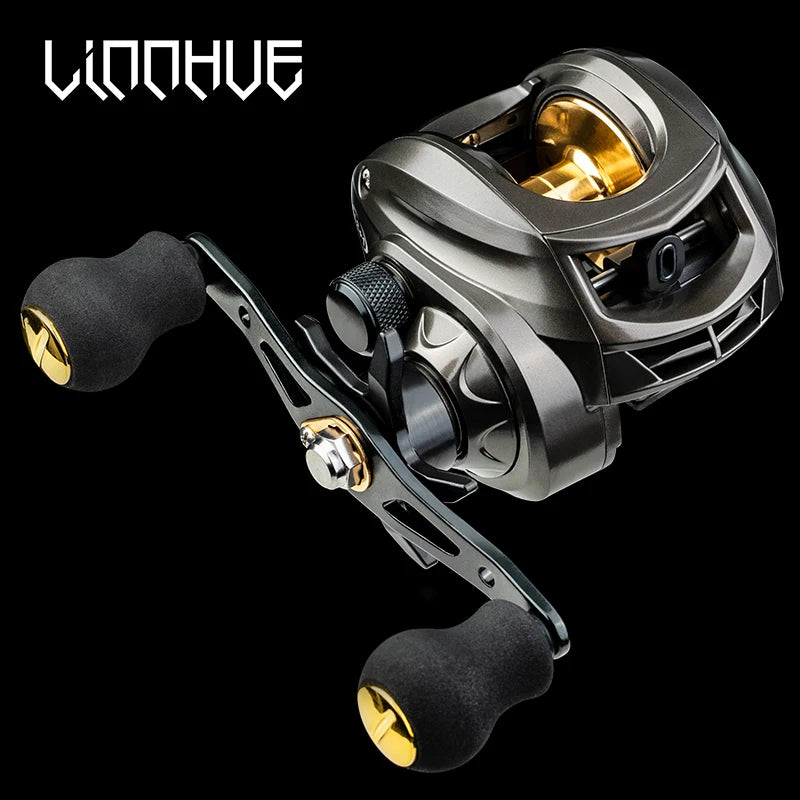 LINNHUE NEW Fishing Reel AK2000 Baitcasting Reel 7.2:1 High Speed 8KG Max Drag Saltwater Fishing Reel For Bass ,Pesca
