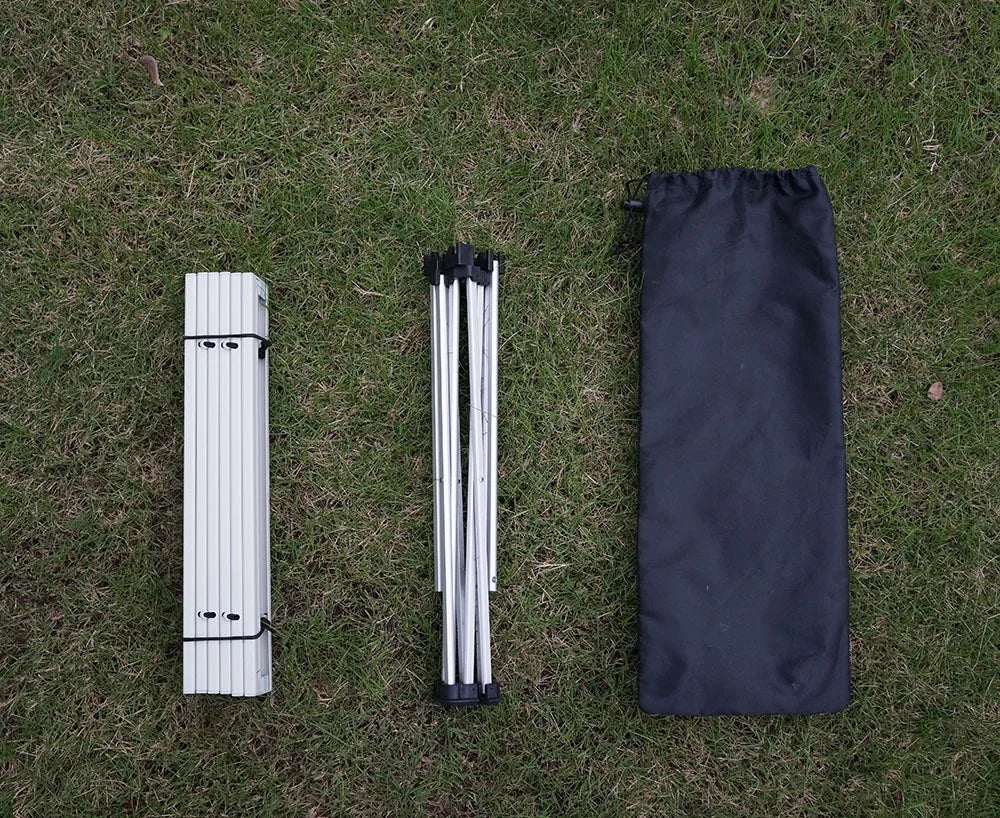 Small Ultralight Portable Folding Table Alloy Camping Picnic Table 39x35cm