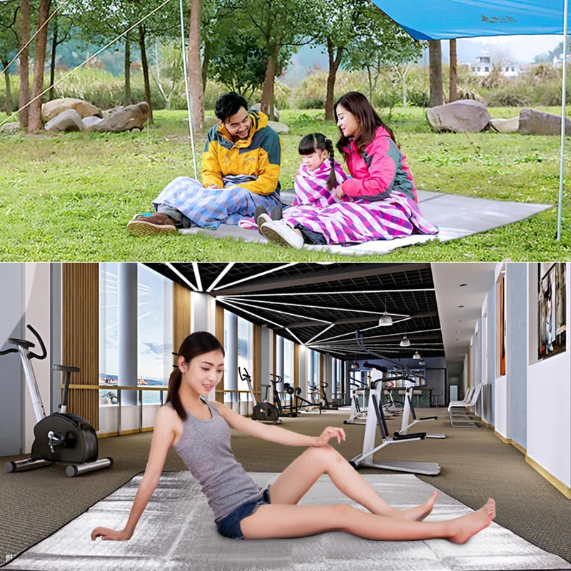 Thermal Camping Mat – Foam & Foil Insulation, Reflective Heat Sleeping Pad & Tent Footprint