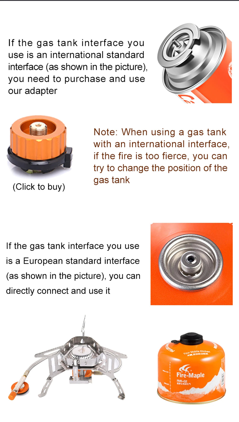 🔥 Widesea Windproof Gas Burner 💨 Rugged Flame Power for Camps, Treks & Survival