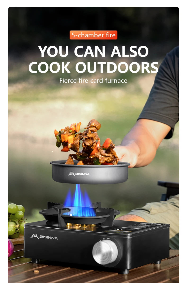 🔥 Tough Flame for Wild Places 5800W BISINNA Camp Stove – Built to Perform Anywhere