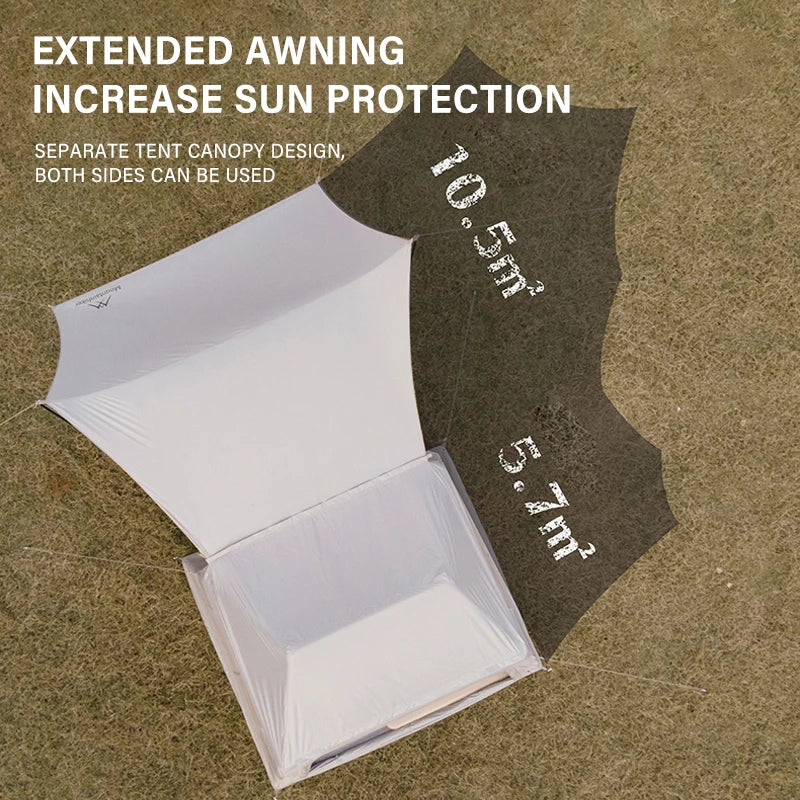 โบ 3โ4 Person Pop-Up Family Tent ๐ Waterproof โข Anti-UV โข Fast Setup for Beach or Camp