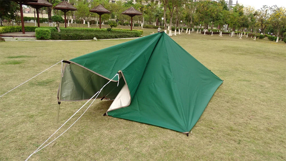 Waterproof Tactical Tent Tarp - 19 Hang Points, Lightweight Camping Sun Shelter