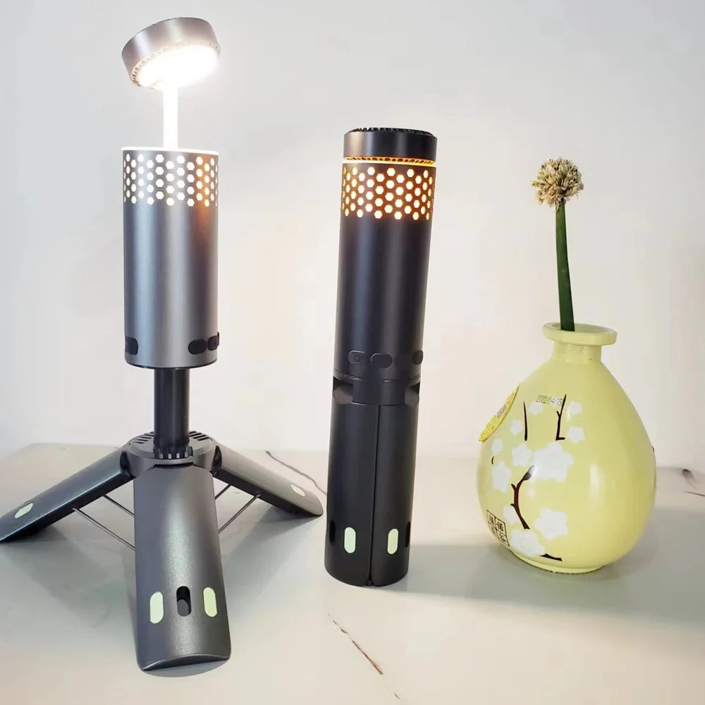Telescopic 10000mAh USB Rechargeable LED Camping Light with Magnet & Tripod Base