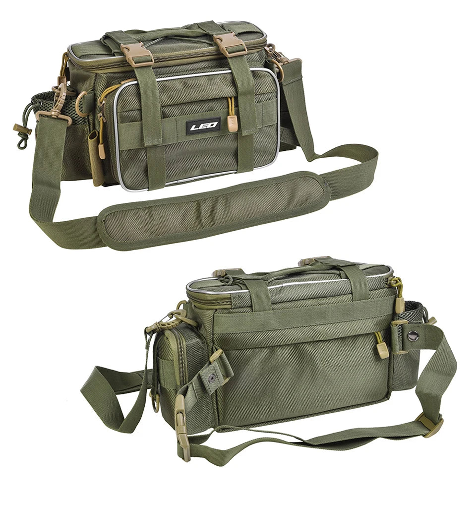 "Multi-Function Fishing Bag – Shoulder, Crossbody, or Waist Pack | Water-Resistant, Lightweight, and Spacious with Adjustable Strap | Large & Mini Sizes"
