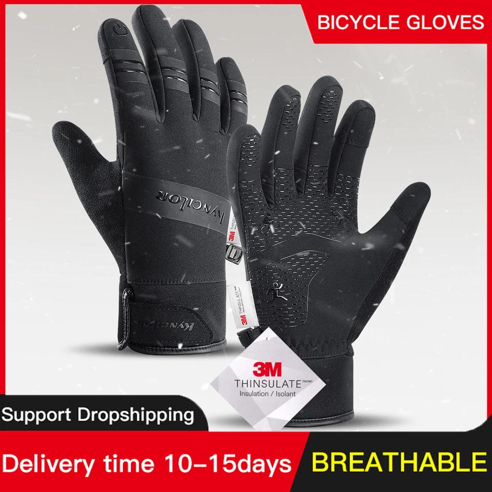 3M Winter Gloves - Waterproof, Warm, With Touchscreen capabilities for Cycling, Skiing, and The Outdoor enthusiast