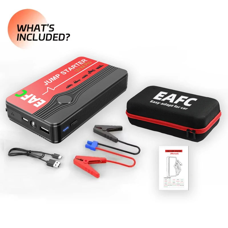 Car Jump Starter Battery Power Bank 600A Portable Emergency Starter Booster 12V Auto Starting Device for Petrol Vehicle Start