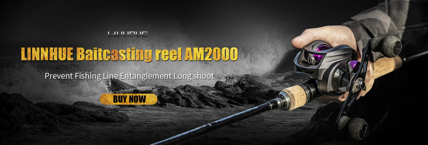 LINNHUE NEW Fishing Reel AK2000 Baitcasting Reel 7.2:1 High Speed 8KG Max Drag Saltwater Fishing Reel For Bass ,Pesca