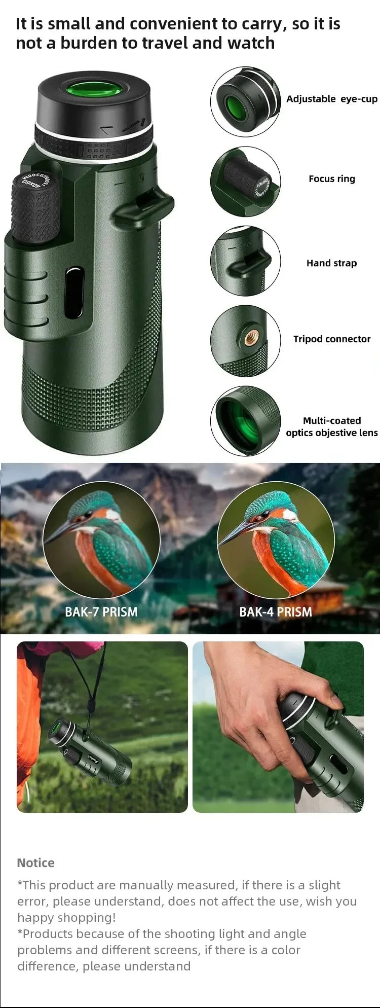 🔭 ULTRA ZOOM 80x100 HD TELESCOPE 🔍 – COMPACT POWER FOR OUTDOOR ADVENTURE!