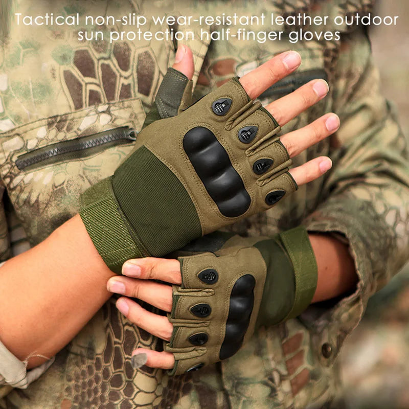 Outdoor Tactical Half Finger Men's Gloves