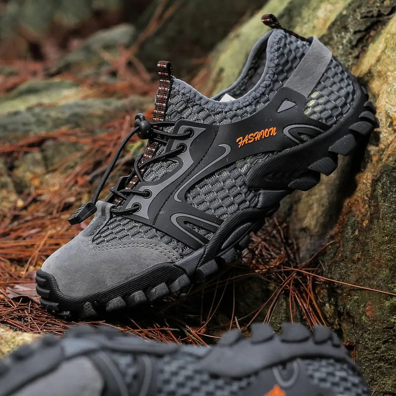 🥾 FAST OUTDOOR MEN'S WINTER SHOES ❄️🏞️ Anti-Slip, Wear-Resistant Hiking & Trekking Sneakers – Built for Cold Weather & Rugged Trails!