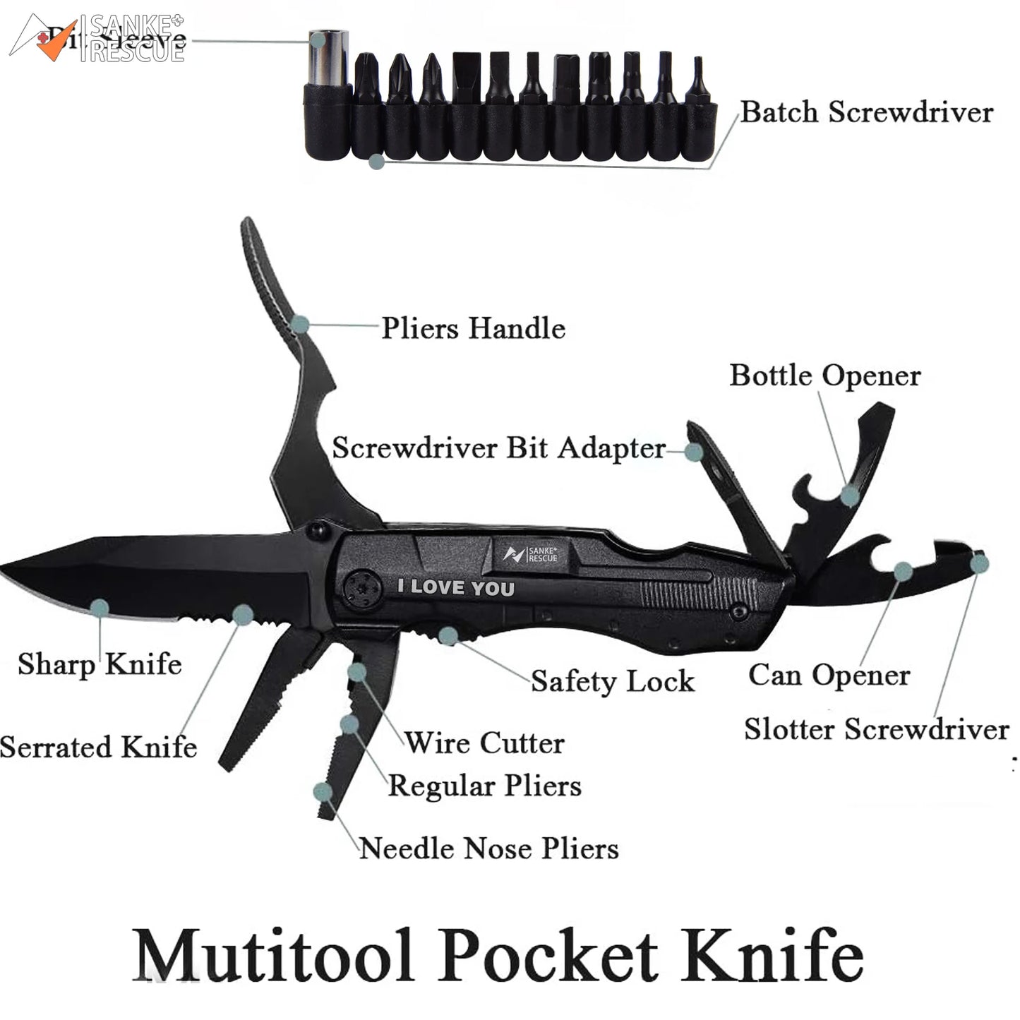 Ultimate Folding Knife & Pliers: Multi-Tool for Outdoor Adventures & Everyday Survival