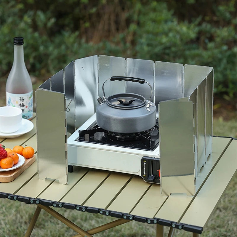 Foldable Aluminum Outdoor Stove Wind Shield