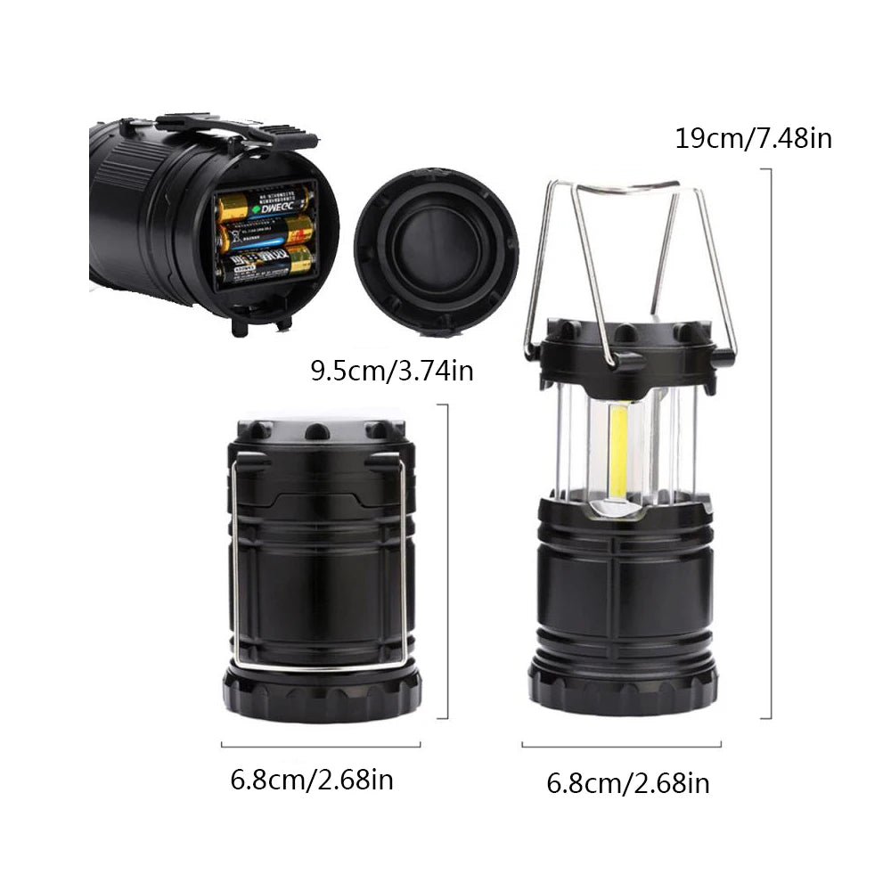 š¦ Waterproof LED Camping Lantern š Telescopic Torch ⢠Battery Powered ⢠Ready for Anything