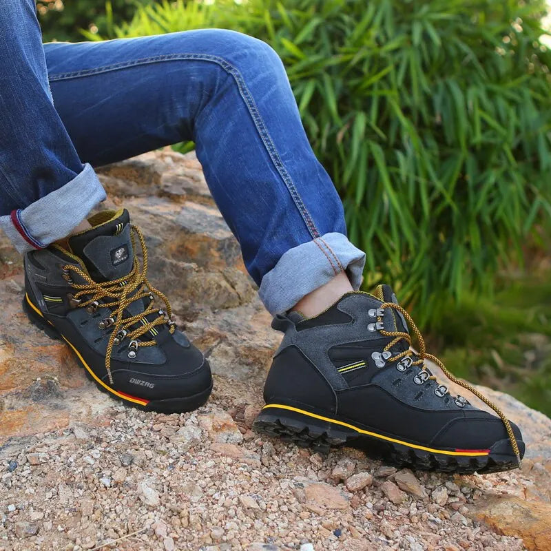 "Men's Hiking Shoes - Outdoor Climbing Sneakers, Casual Snow Boots"