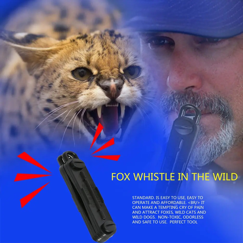 Black Outdoor Fox Down Blaster Call whistle