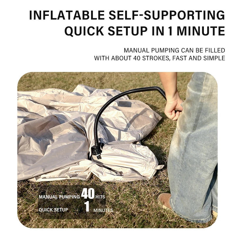 โบ 3โ4 Person Pop-Up Family Tent ๐ Waterproof โข Anti-UV โข Fast Setup for Beach or Camp