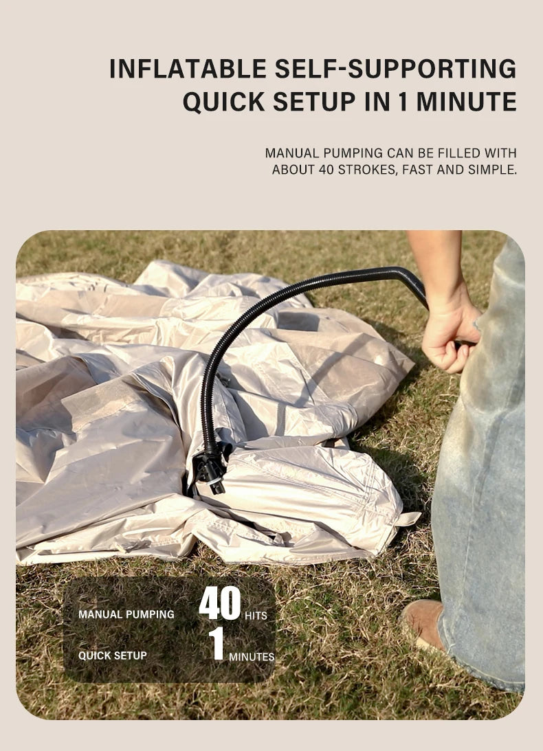 โบ 3โ4 Person Pop-Up Family Tent ๐ Waterproof โข Anti-UV โข Fast Setup for Beach or Camp