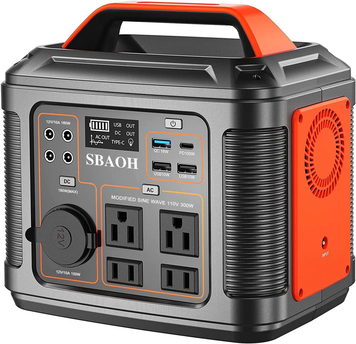 š 300W Portable Power Station ā 296Wh āļø Solar-Ready ⢠Quick Charge ⢠AC/DC + LED Light