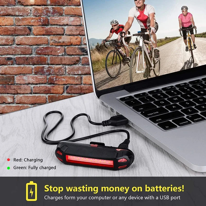 USB Rechargeable Waterproof LED Bike Taillight