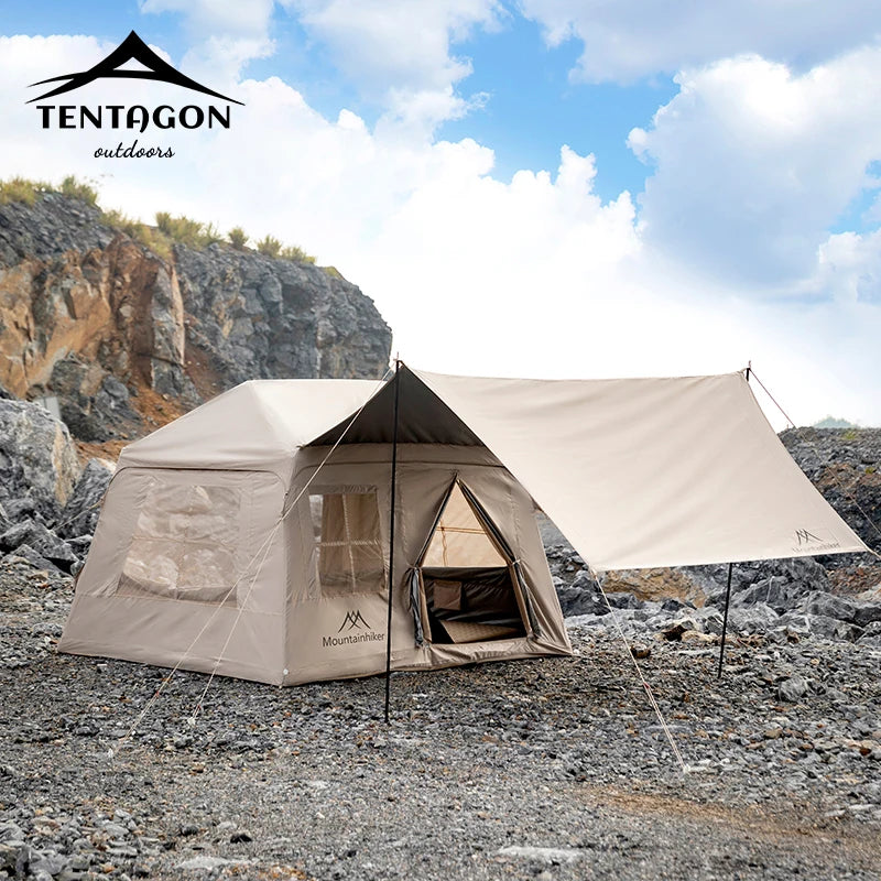โบ 3โ4 Person Pop-Up Family Tent ๐ Waterproof โข Anti-UV โข Fast Setup for Beach or Camp