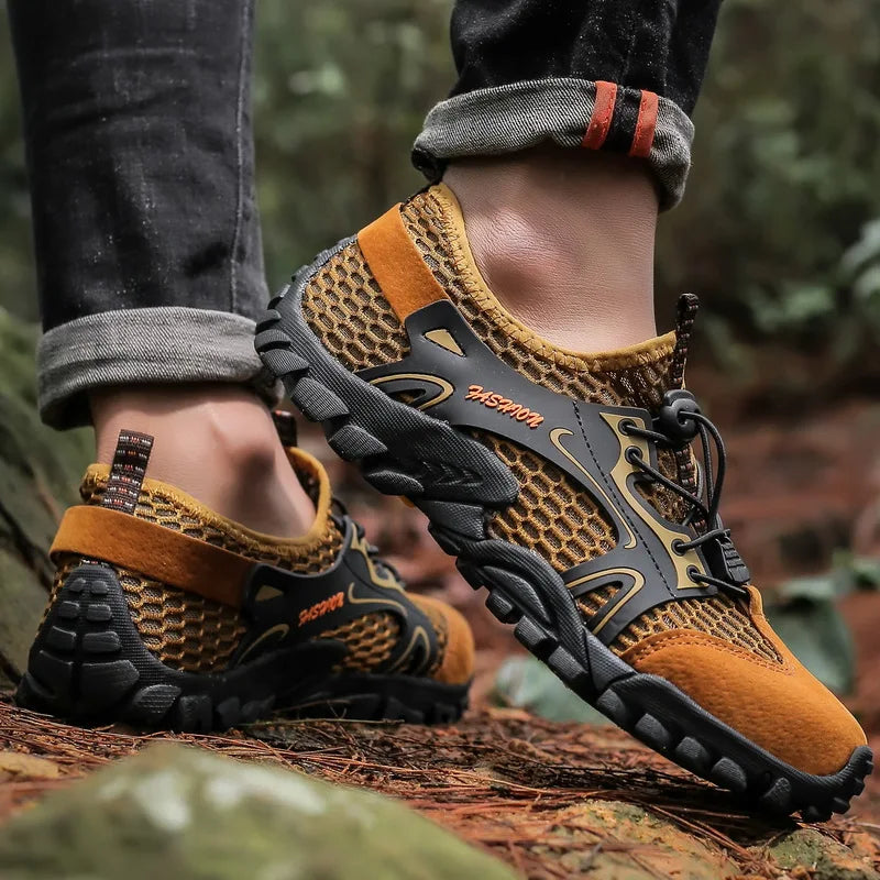 🥾 FAST OUTDOOR MEN'S WINTER SHOES ❄️🏞️ Anti-Slip, Wear-Resistant Hiking & Trekking Sneakers – Built for Cold Weather & Rugged Trails!