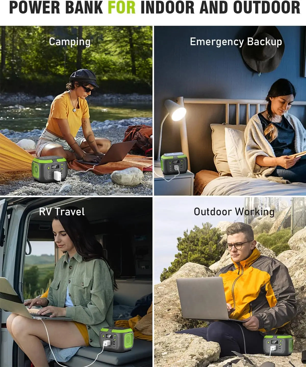 š 200Wā600W Portable Power Station āļø Solar Generator ⢠AC Outlets ⢠Travel-Ready Power