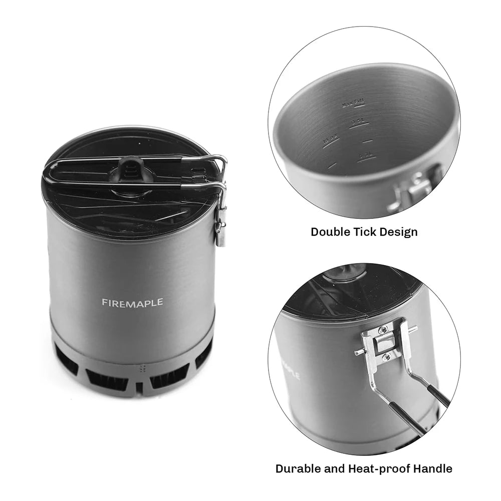 Fire-Maple 600ml Ultralight Heat Exchanger Camping Pot