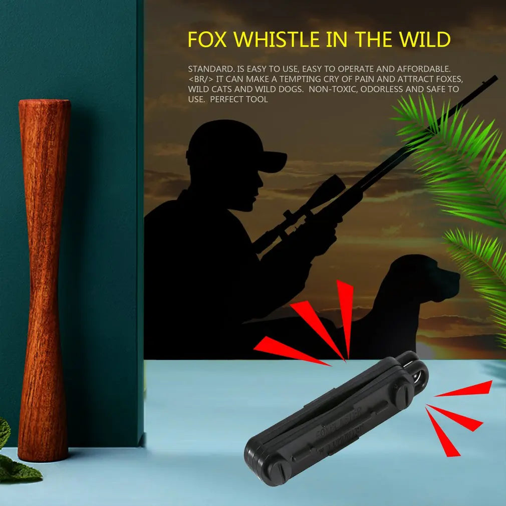 Black Outdoor Fox Down Blaster Call whistle