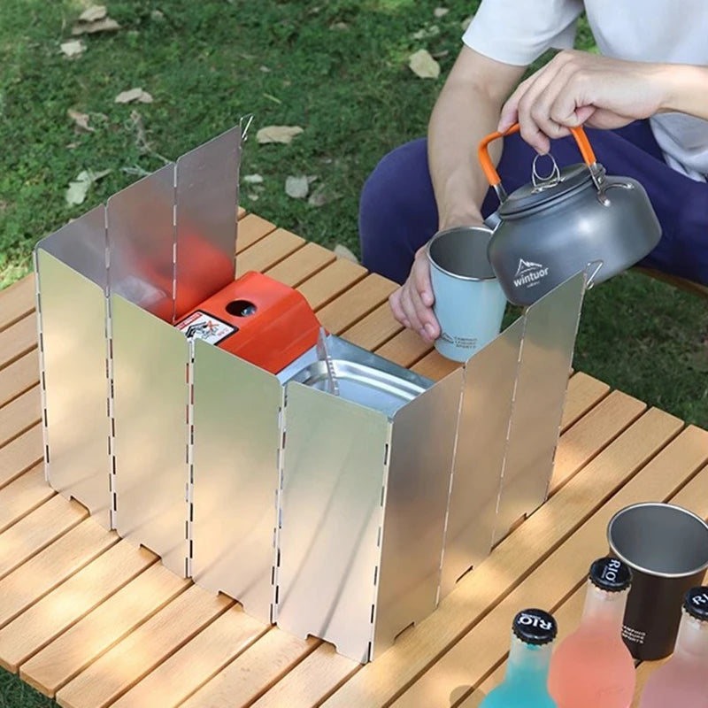 Foldable Aluminum Outdoor Stove Wind Shield