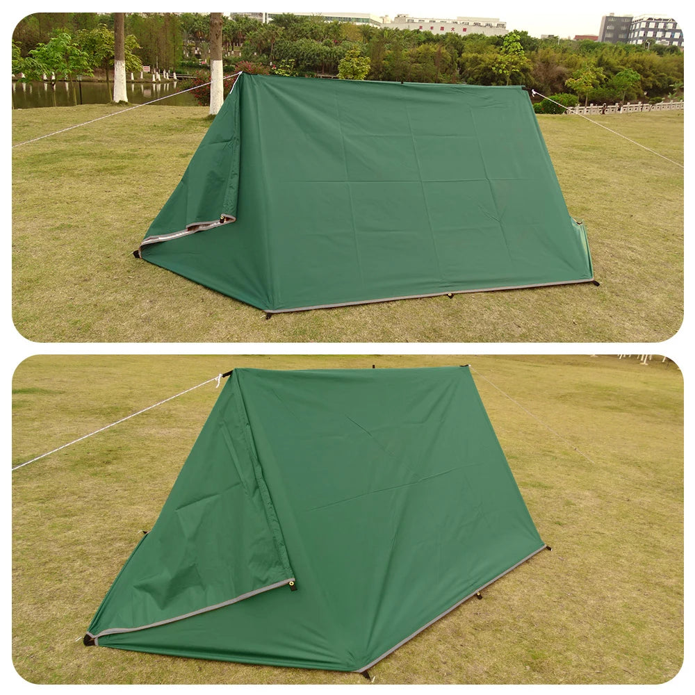 Waterproof Tactical Tent Tarp - 19 Hang Points, Lightweight Camping Sun Shelter