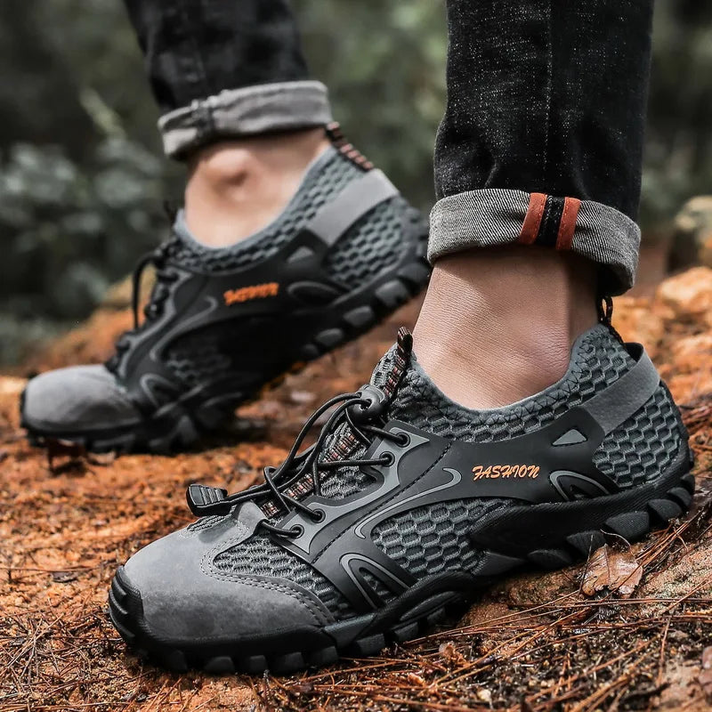 🥾 FAST OUTDOOR MEN'S WINTER SHOES ❄️🏞️ Anti-Slip, Wear-Resistant Hiking & Trekking Sneakers – Built for Cold Weather & Rugged Trails!