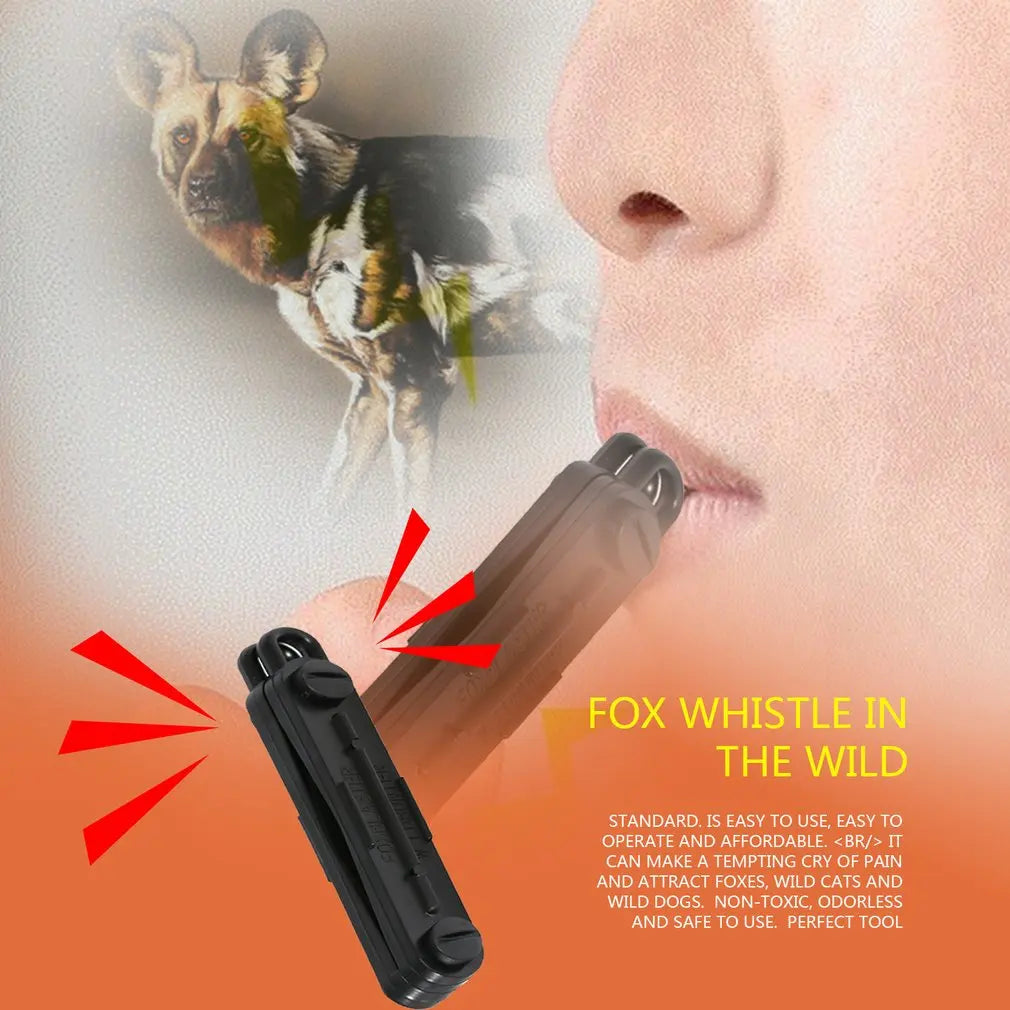 Black Outdoor Fox Down Blaster Call whistle