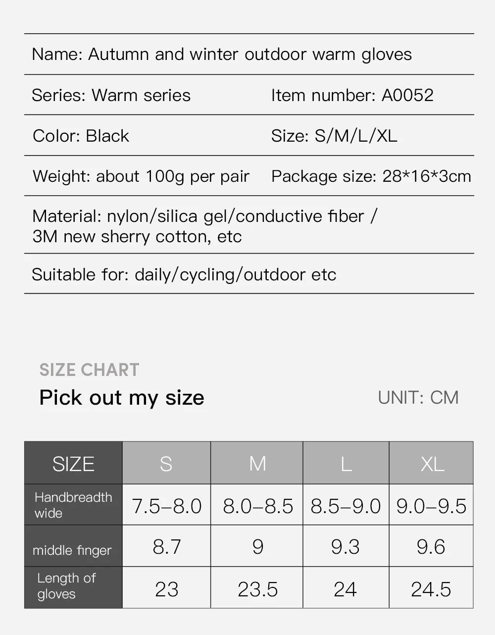 3M Winter Gloves - Waterproof, Warm, With Touchscreen capabilities for Cycling, Skiing, and The Outdoor enthusiast