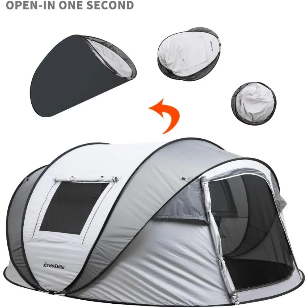 āŗ INSTANT POP-UP TENT (2ā10 PERSON) š¦ Water-Resistant ⢠Easy Setup ⢠Portable Dome Style