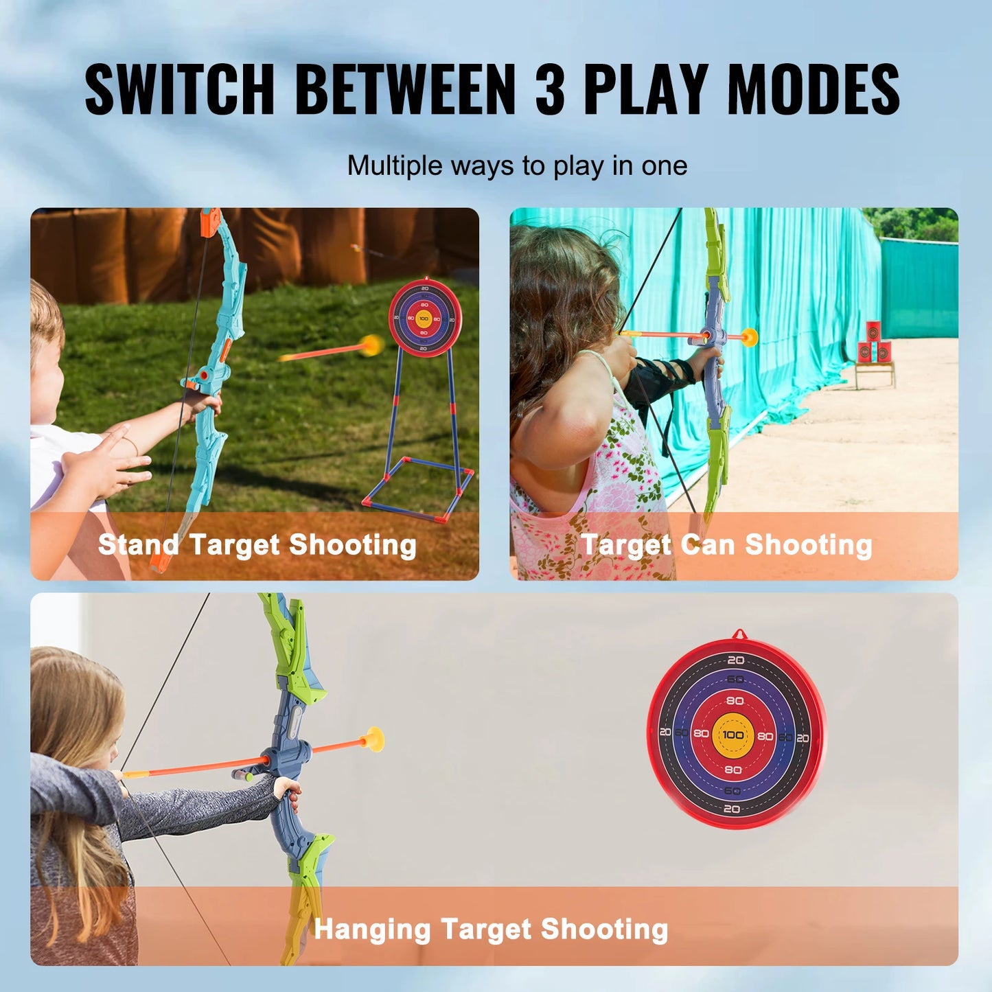 🏹 KIDS ARCHERY BOW & ARROW SET – OUTDOOR FUN 🎯