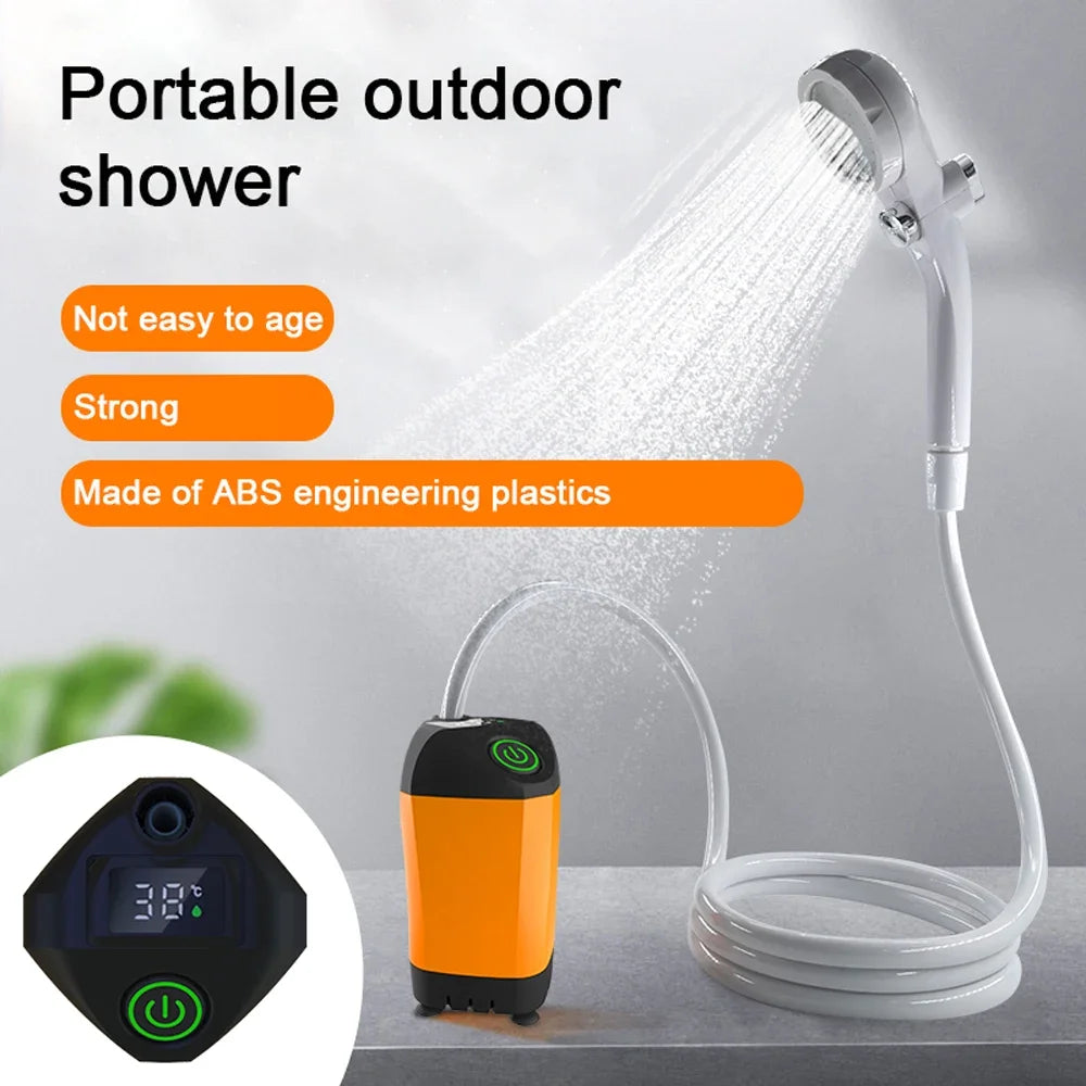 ๐ฟ Portable USB Shower Pump ๐ Rechargeable โข Waterproof โข Outdoor Ready