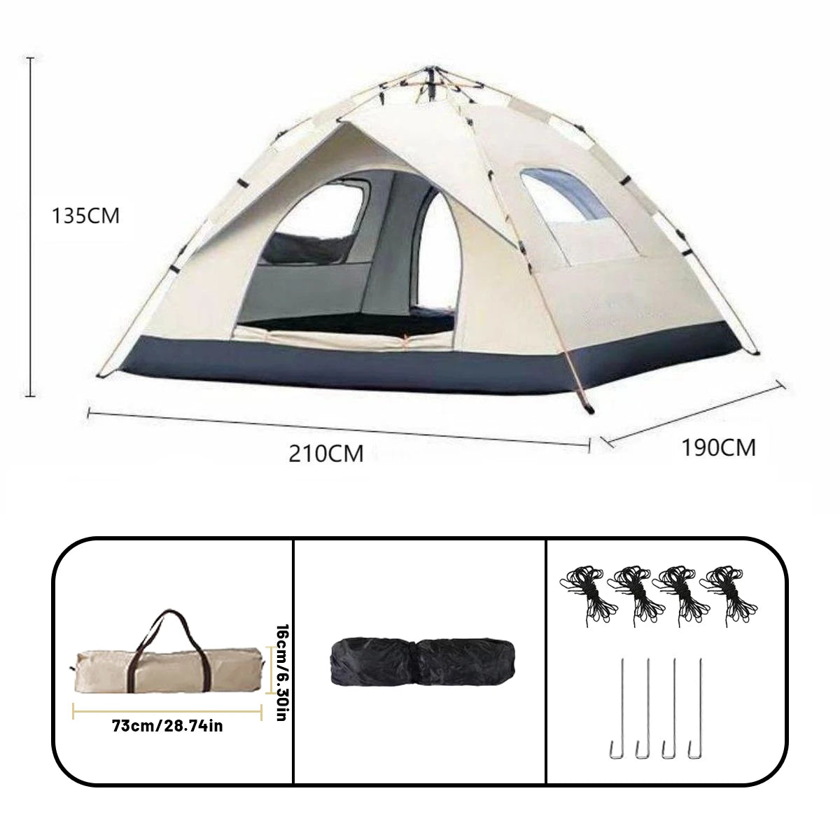 ๐๏ธ Pop-Up Adventure Tent โ Quick-Open, Waterproof Shelter for Sunny & Fun Family Days at the Beach or Campsite โ๏ธ๐ง๐จโ๐ฉโ๐งโ๐ฆ