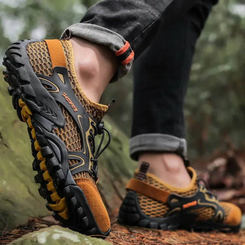 🥾 FAST OUTDOOR MEN'S WINTER SHOES ❄️🏞️ Anti-Slip, Wear-Resistant Hiking & Trekking Sneakers – Built for Cold Weather & Rugged Trails!