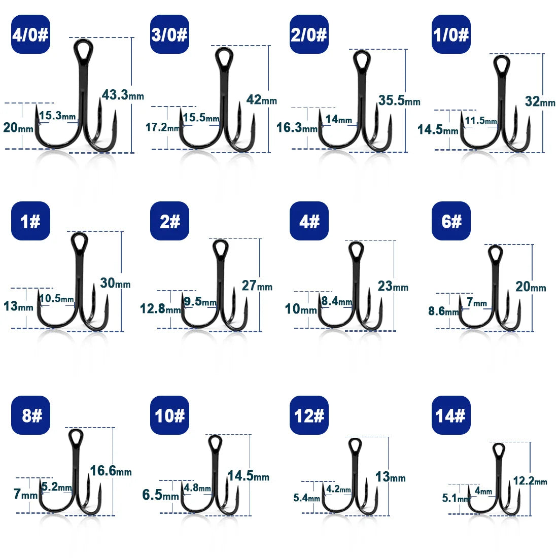 Fishing Treble Hooks