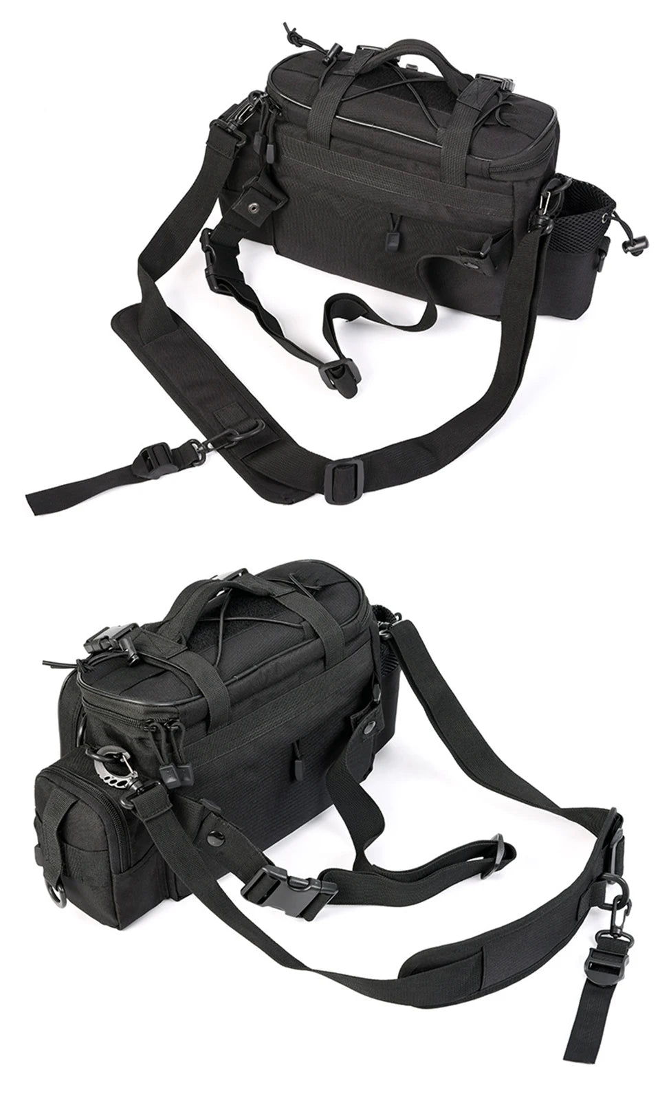"Multi-Function Fishing Bag – Shoulder, Crossbody, or Waist Pack | Water-Resistant, Lightweight, and Spacious with Adjustable Strap | Large & Mini Sizes"