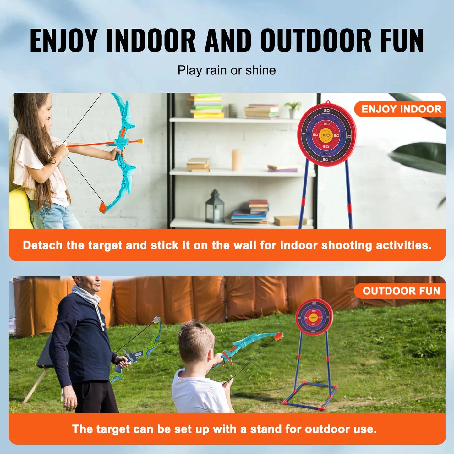 🏹 KIDS ARCHERY BOW & ARROW SET – OUTDOOR FUN 🎯