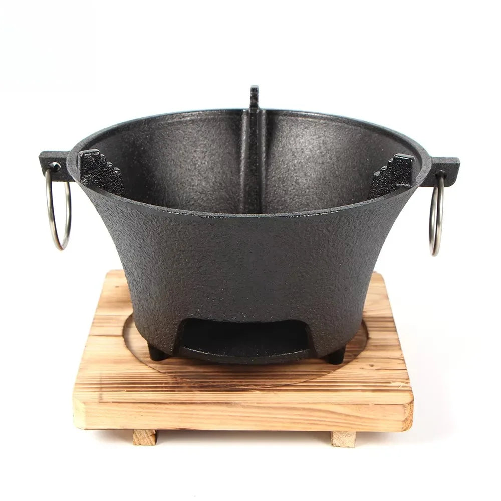 š² Cast Iron BBQ Stove ā Korean/Japanese Style š„ Charcoal, Alcohol & Fire Pit Ready for Home or Camp