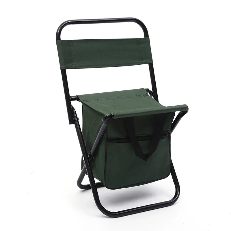 🎣 FISHING STOOL FOLDING CHAIR – COOLER SEAT & BACKREST 🪑