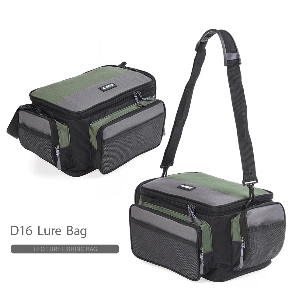 "Multi-Function Fishing Bag – Shoulder, Crossbody, or Waist Pack | Water-Resistant, Lightweight, and Spacious with Adjustable Strap | Large & Mini Sizes"