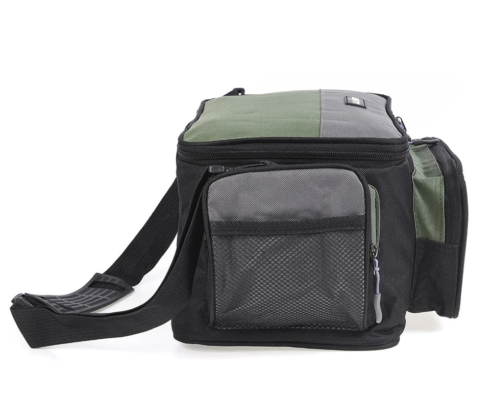 "Multi-Function Fishing Bag – Shoulder, Crossbody, or Waist Pack | Water-Resistant, Lightweight, and Spacious with Adjustable Strap | Large & Mini Sizes"