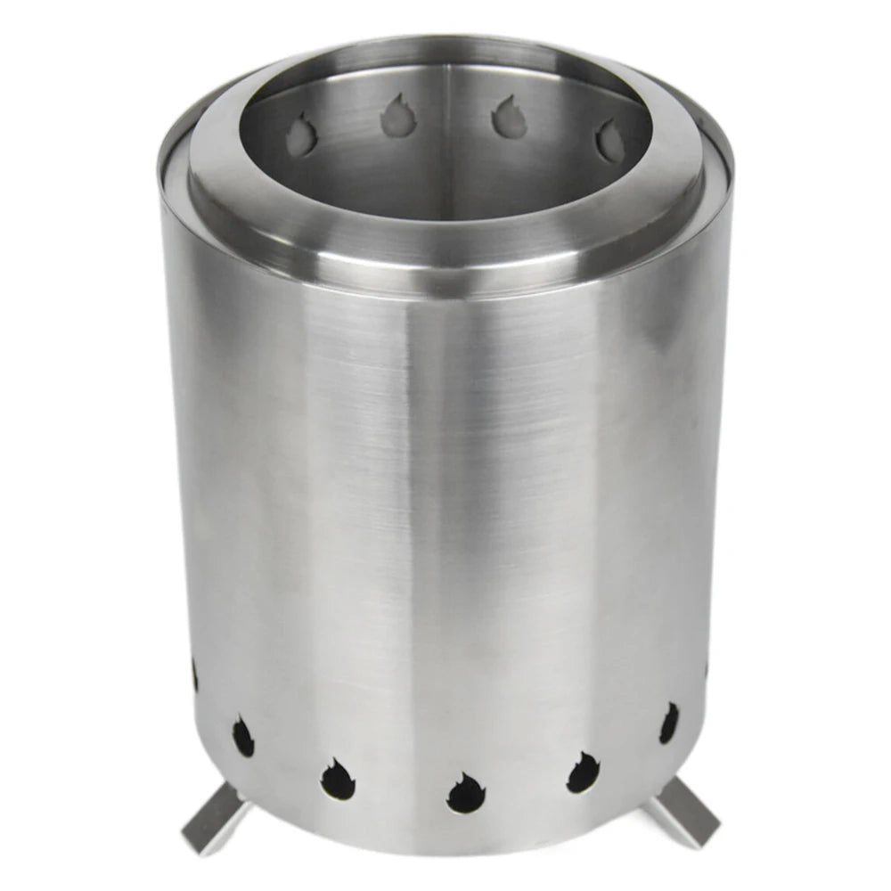 "Multi-Fuel Smokeless Wood Stove β Compact, Portable & Ready for Adventure!"